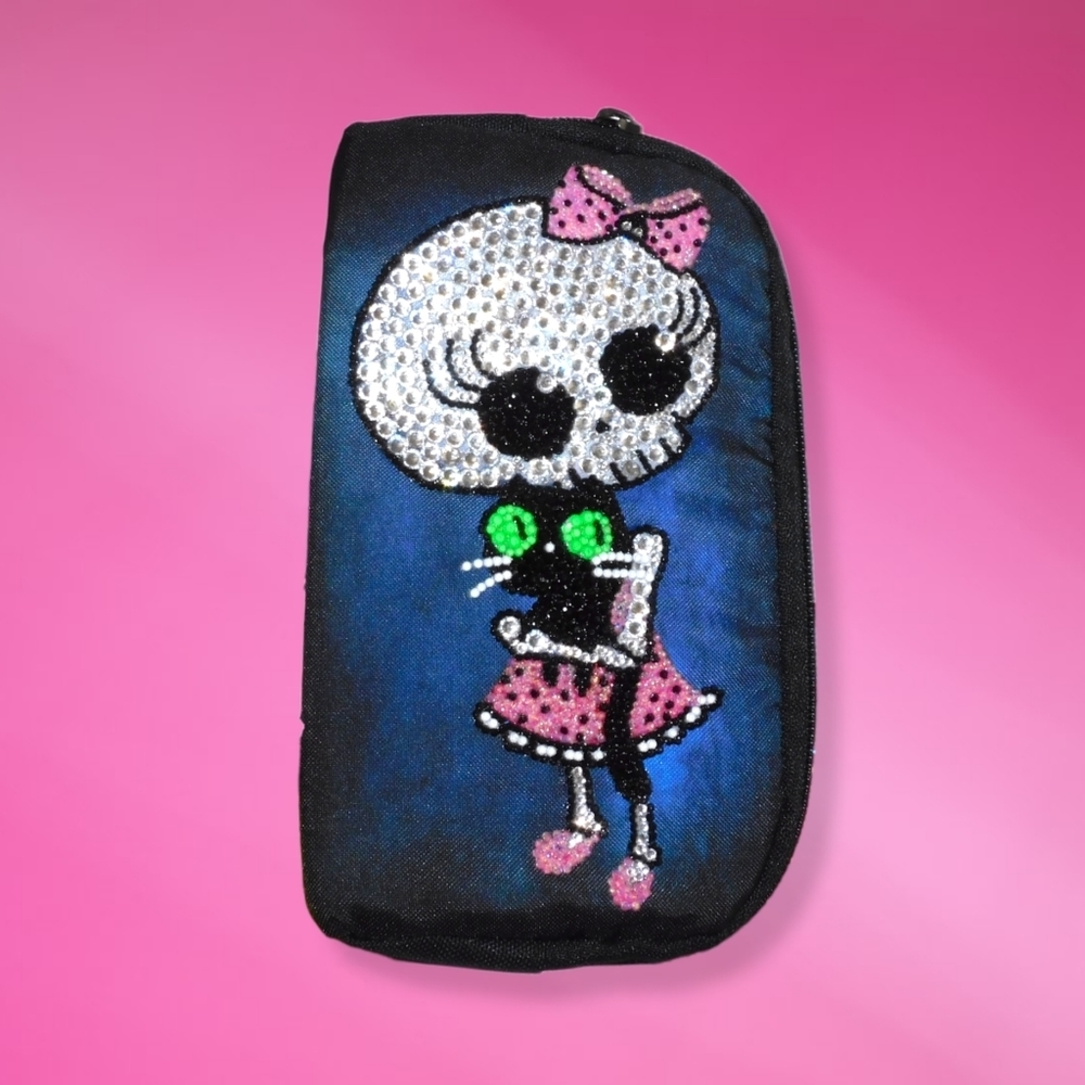 Hand Blinged Rhinestone Covered Wallet - Picture 5 of 12